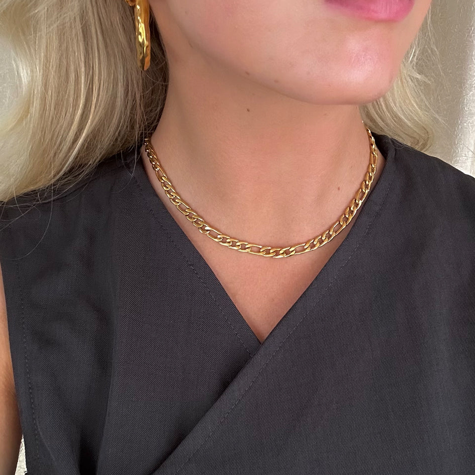 Zia chunky figaro halskæde 6mm