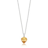 Grace halskæde i sølv med morganit quartz og zirkonia