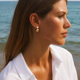 Prestige Ohrringe aus Silber mit Perle und kugel