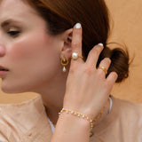 Glory sølv ring med ferskvandsperle