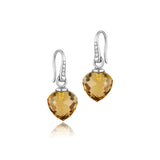Grace Ohrring aus Silber mit Morganit Quarz und Zirkonia