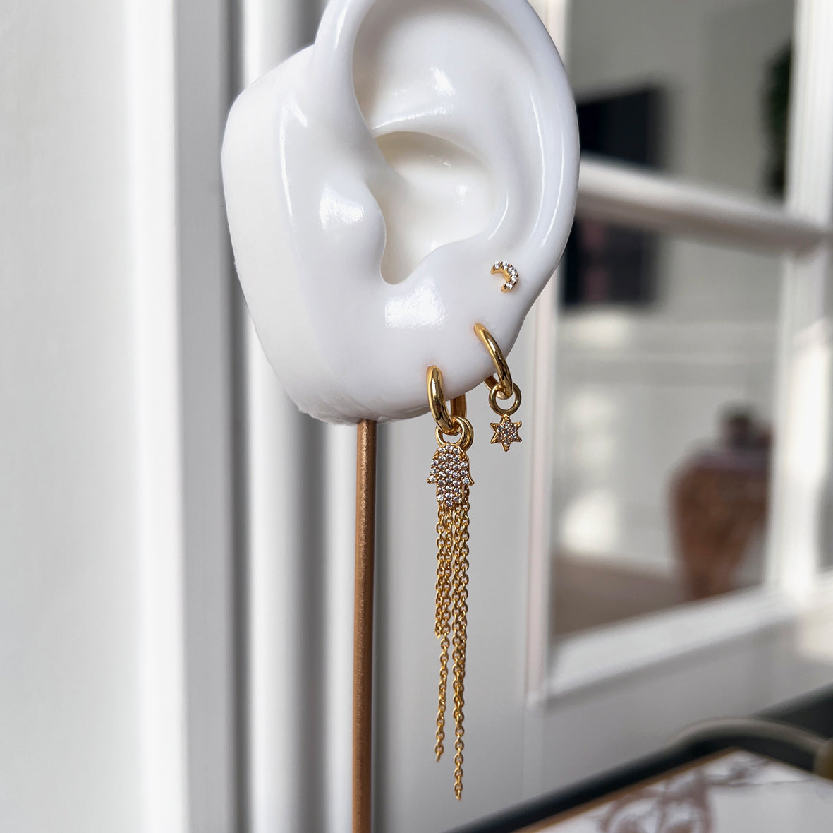 Individual stjerne charm i sølv