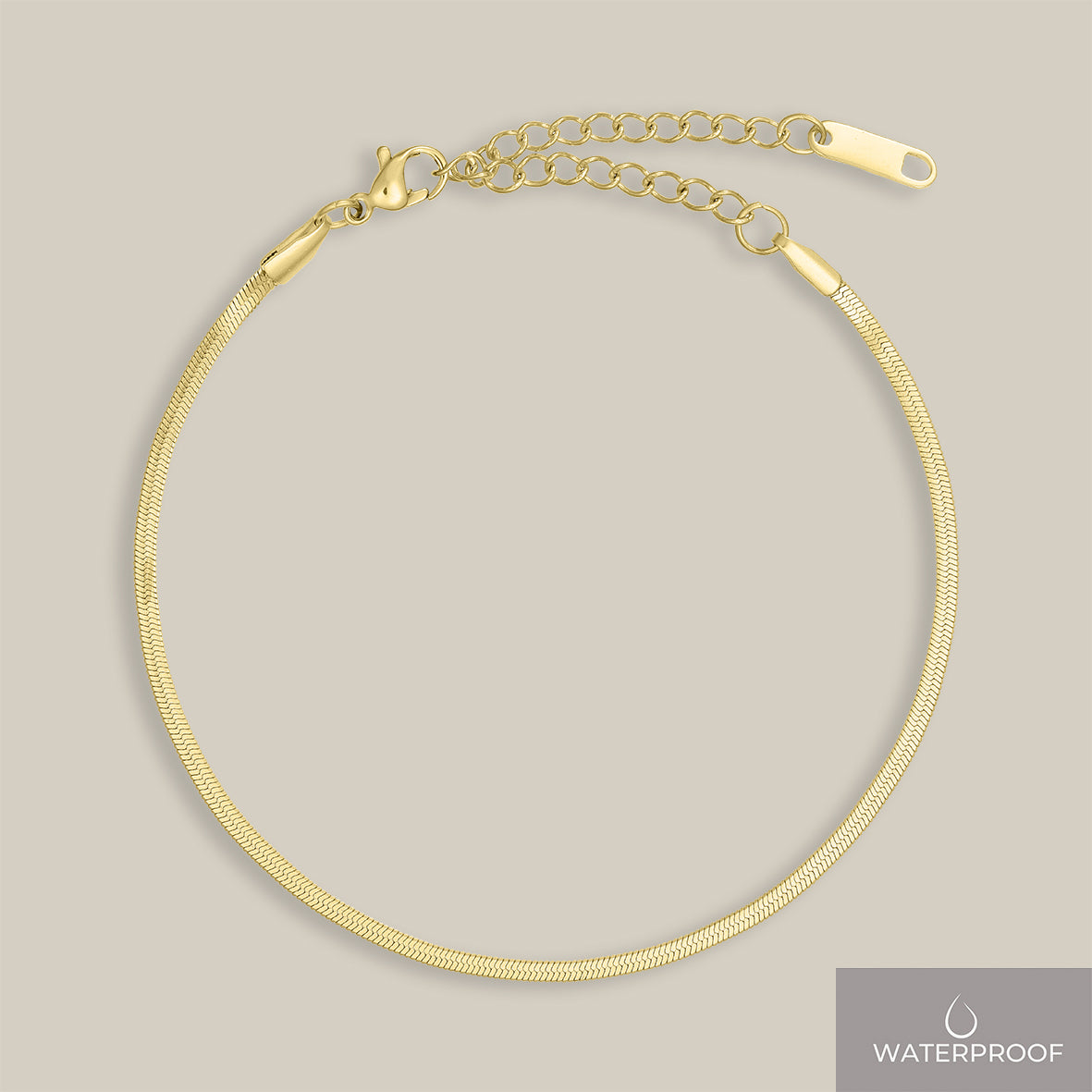 Miranda flad slange armbånd 2mm