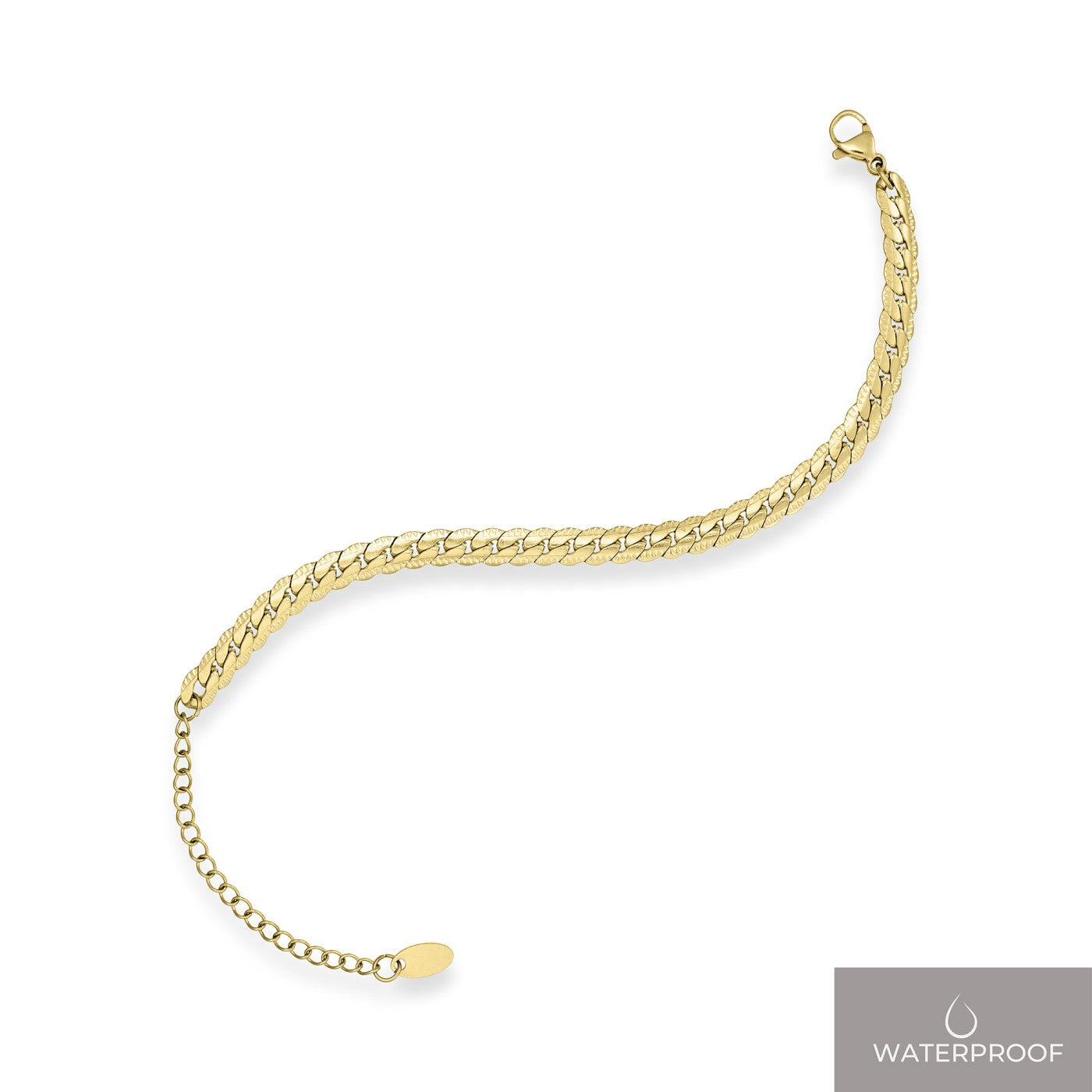 Juliet flad panser facet armbånd 5 mm