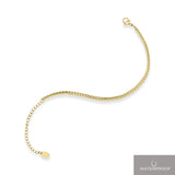 Holly flad panser facet armbånd 3mm