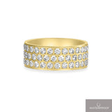 Grace glow ring med 3 rækker zirkonia