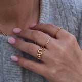 Kylie flow Ring mit Zirkonia