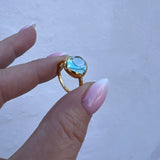 Prestige Silberring mit blauem Topas 