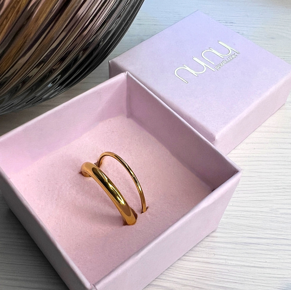 Donna klassisk dobbelt ring