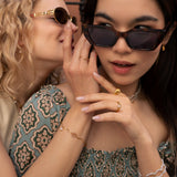 Lara wave dome ring