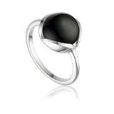 Glory sølv ring med sort onyx