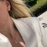 Prestige Ohrstecker aus Silber mit Aqua Chalcedon