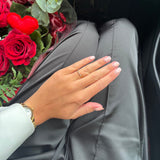 Kaia glühender Ring mit 4 Zirkonia