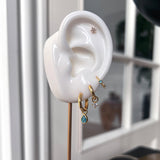 Individual zirkonia charm i 18 karat guldbelagt sølv 