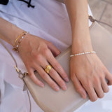 Daphne waterfall ring