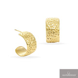 Nadia refined chunky øreringe hamret