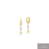 Lea shell creoler med Amethyst