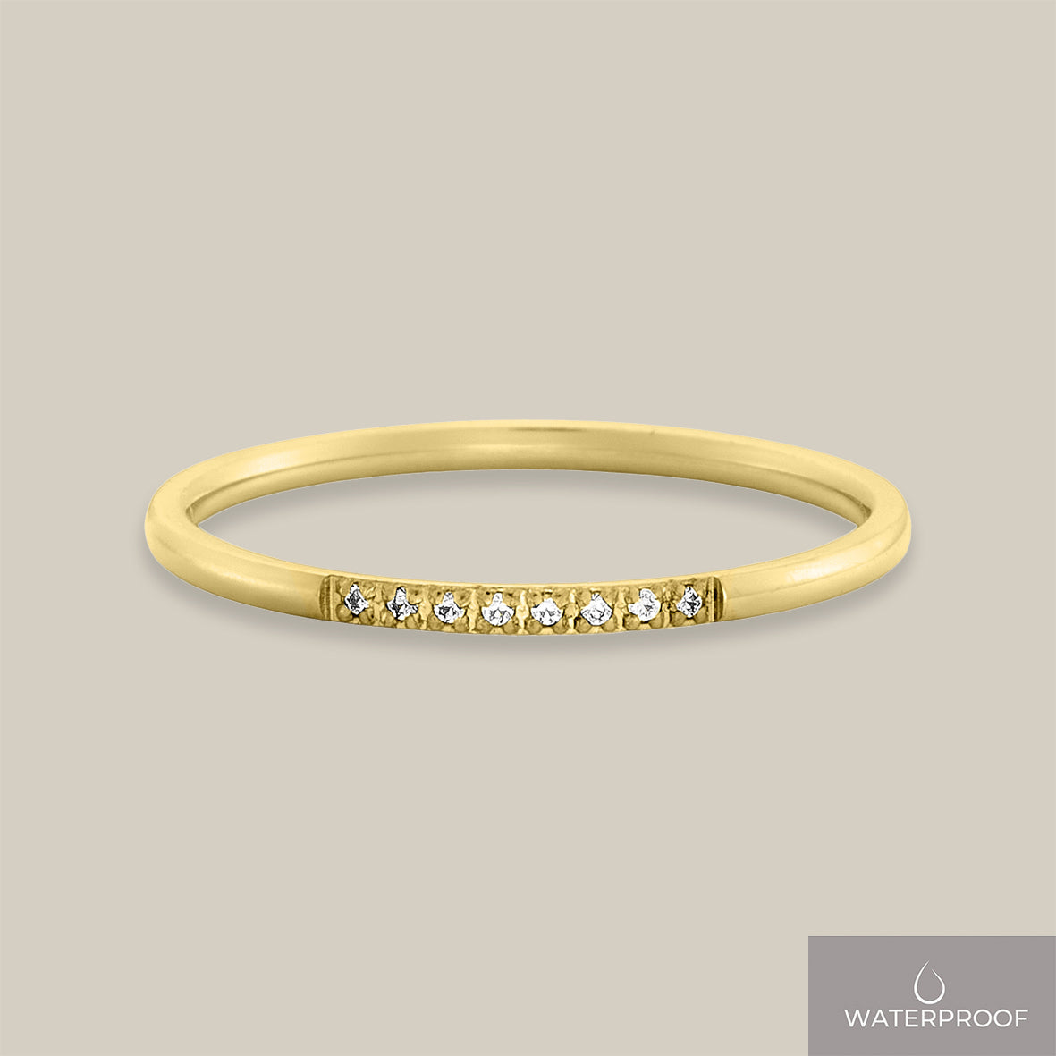 Diana elegant glow ring med zirkonia