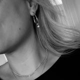 Infinity halskæde i sølv med brillantslebet diamant